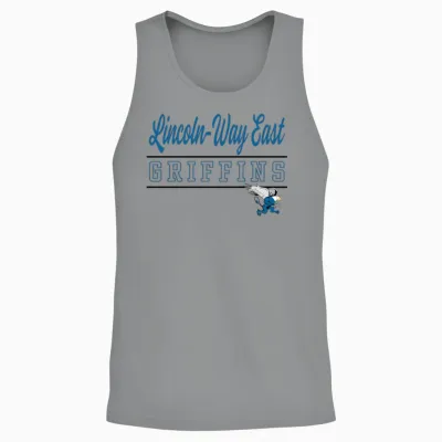 Lincoln-Way East High School Griffins C9 Unisex Tank Top - Sport Grey