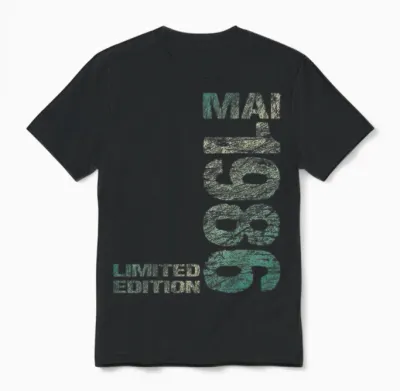 Limited Edition Mai 1986 Mann Frau 40. Geburtstag Unisex T-Shirt - Black