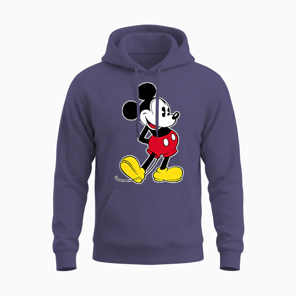 Disney Mickey Mouse Classic Small Pose Unisex Hoodie in Heather Sport Dark Navy