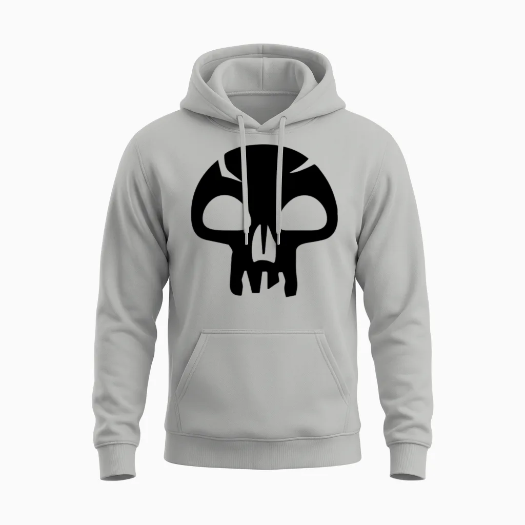 Mtg Black Mana Unisex Hoodie in Ash