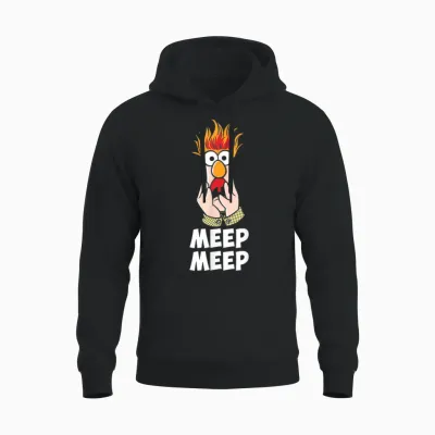 Disney Die Muppets Meep Meep Beaker T-Shirt, Black Unisex Hoodie - Black