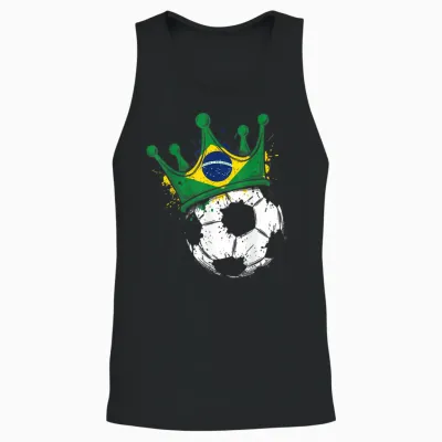 Drapeau Brésil Fantaisie Brésil Unisex Tank Top - Black