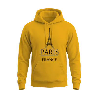 Paris France Unisex Hoodie - Gold