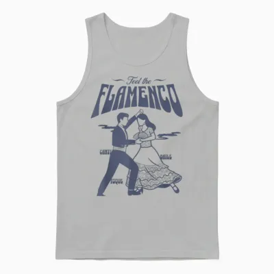 Spüren Sie Das Flamenco Tanzpaar - Spanischer Tanz Unisex Tank Top - Ash