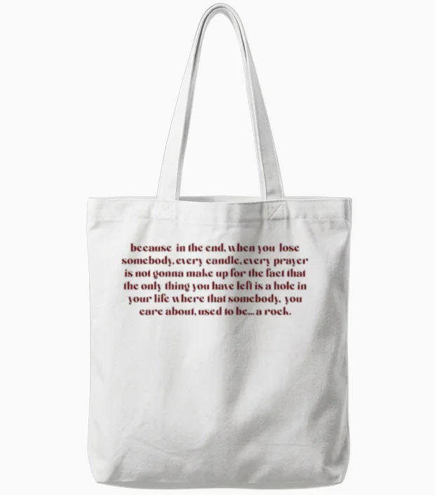 Damon Quote - Memes & Humor Tote Bags in White