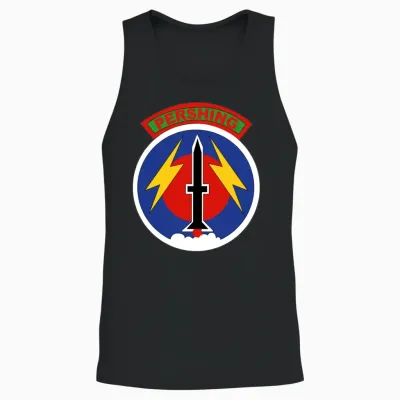 Army 56th Artillery Command Pershing Unisex Tank Top - Black