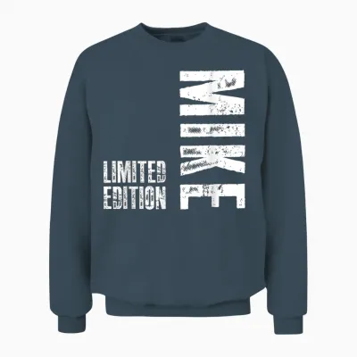 T-Shirt, Herren, Erwachsene Männer, Insbesondere Väter Und Brüder, Geschenke, Schwarz, S, Klassisch, Crew-Ausschnitt, Abgerundete Manschette, Einfarbig, Unisex Sweatshirt - Dark Heather