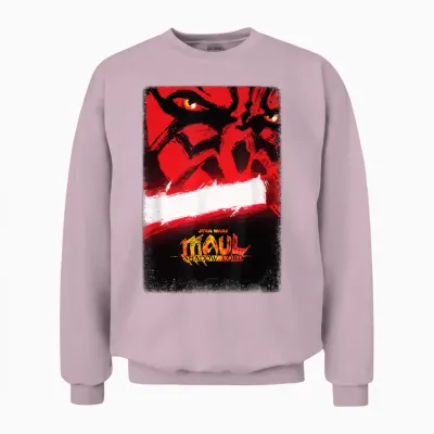 Star Wars Maul - Shadow Lord Official Pre-Release Poster Art Unisex Sweatshirt - Light Pink