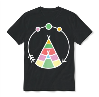 Boho Children Unisex T-Shirt - Black