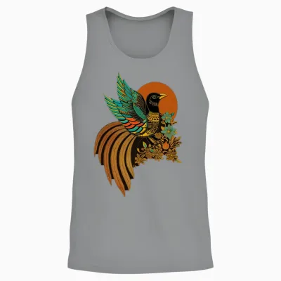 Retro Java Bird Unisex Tank Top - Sport Grey