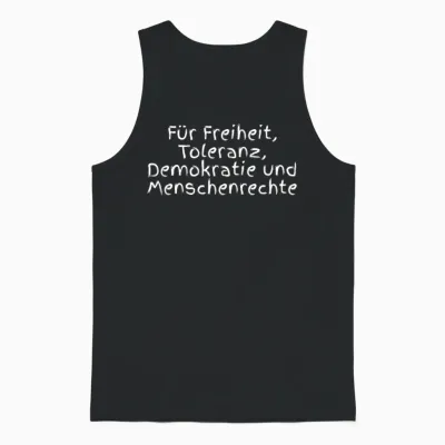 Für Freiheit, Toleranz, Demokratie Und Menschenrechte Design Unisex Tank Top - Black