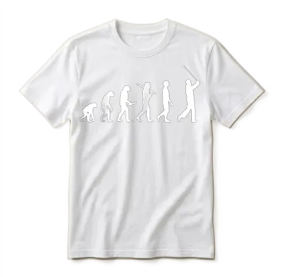 Funny Golf Evolution for Golfers Golf Players Unisex T-Shirt - White