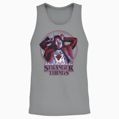 Stranger Things Eddie Munson American Colors Logo Unisex Tank Top - Sport Grey
