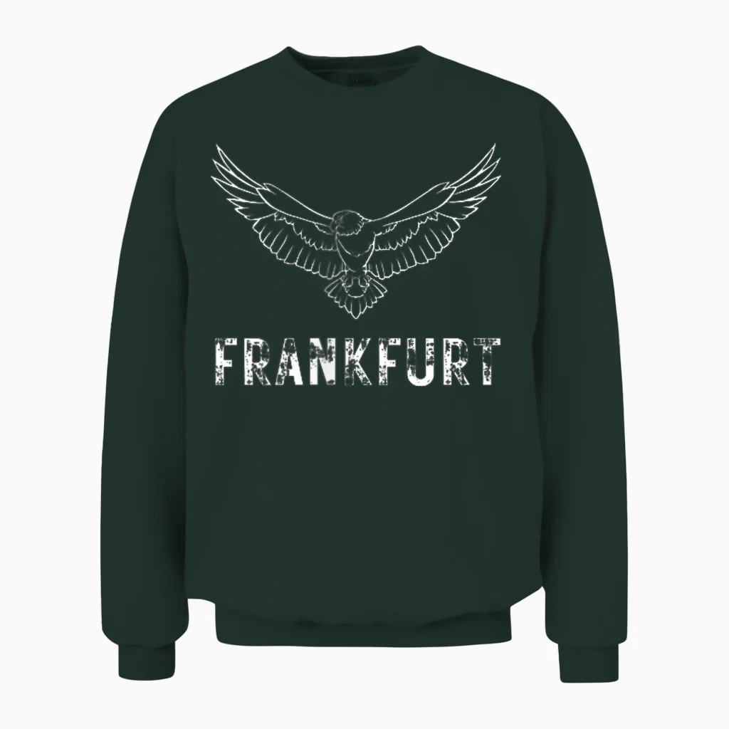 Eagle Supporter Ultras Ffm Frankfurt Unisex Sweatshirt in Forest