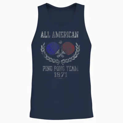 Forrest Gump Table Tennis Unisex Tank Top - Navy