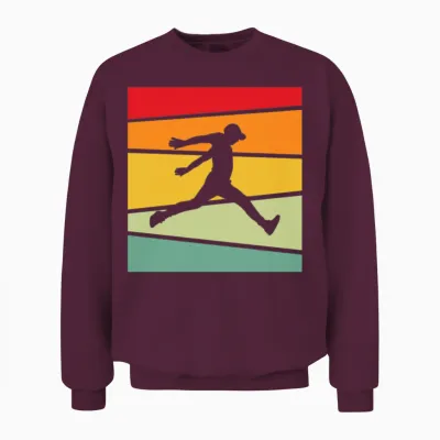 Parkour Retro Unisex Sweatshirt - Maroon