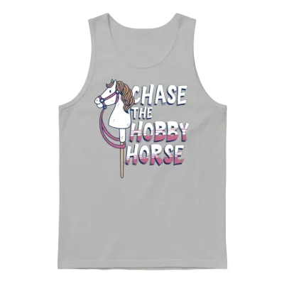 Hobby Horsing Chase the Hobby Horse Unisex Tank Top - Ash