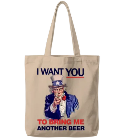Bring Me Another Beer Tote Bags - Natural