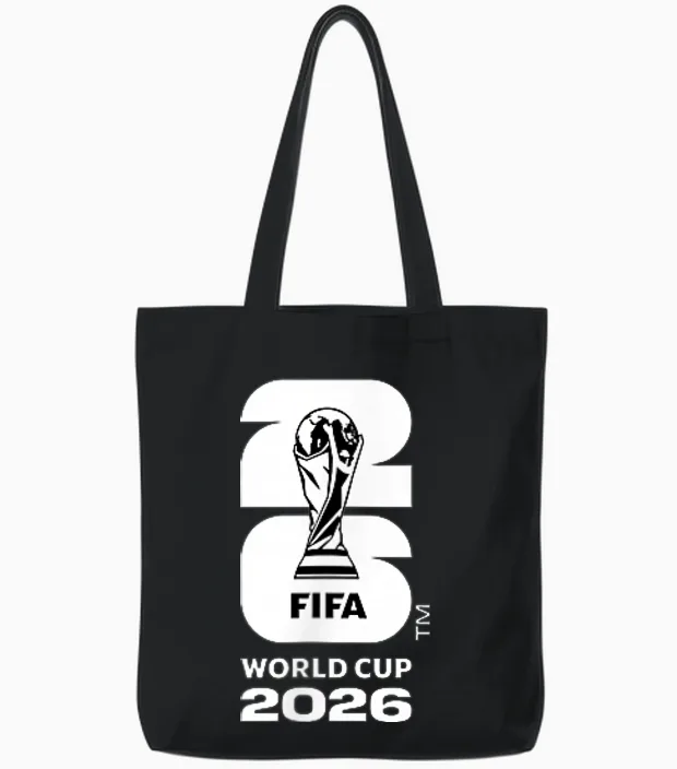 Fifa World Cup26 Usa Country Ball Tote Bags in Black