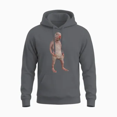 Live Weird Funny Naked Mole Rat Strange Animal Unisex Hoodie - Charcoal