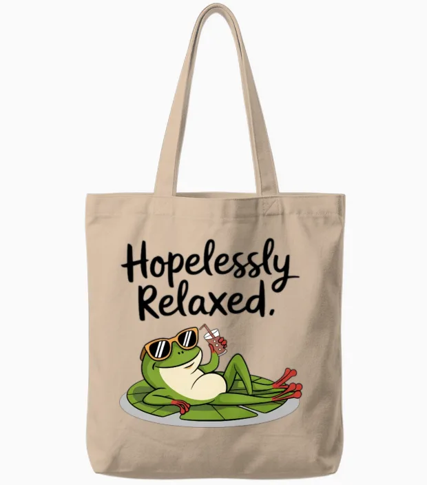 Funny Frog - Reptiles & Exotics Tote Bags in Natural
