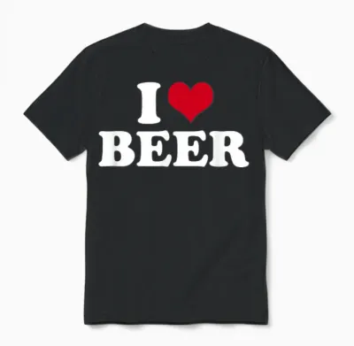 I Love Beer Bier Unisex T-Shirt - Black