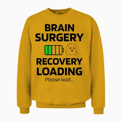 Brain Surgery Recovery | Brain Surgery Survivor Unisex Sweatshirt - Gold