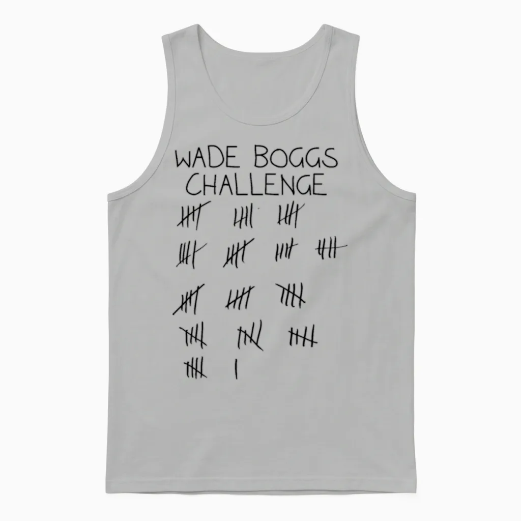 Wade Boggs Challenge Always Sunny Unisex Tank Top in Ash