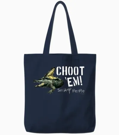 Swamp People Choot Em Birthday Christmas Gift Tote Bags - Navy