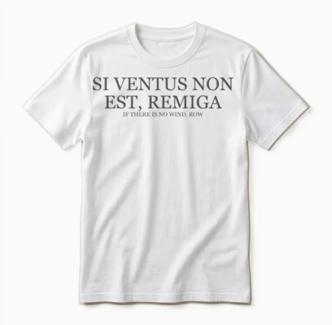 If There Is No Wind Row - Dark Unisex T-Shirt in White