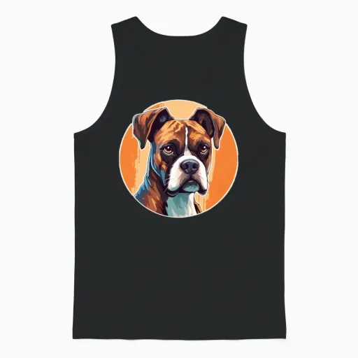 Boxer-Dog-Breed Dog-Dad Dog-Mom Boxer-Dog Unisex Tank Top - Black