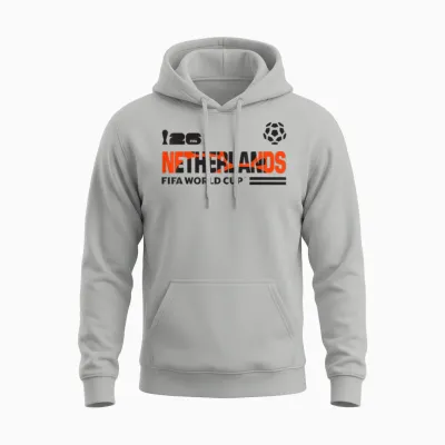 Fifa World Cup26 Qualifier Netherlands Unisex Hoodie - Ash