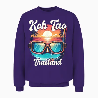 Koh Tao Thaïlande Snorkeling Unisex Sweatshirt - Purple
