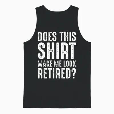 Funny Retirement Unisex Tank Top - Black