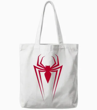 Marvel Spider-Man Red Spider Vintage Comic Icon Tote Bags - White