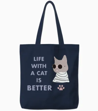 Funny Pictures Tote Bags - Navy