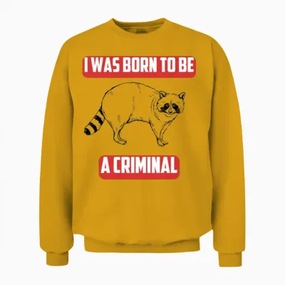 Funny Raccoon Lover Unisex Sweatshirt - Gold