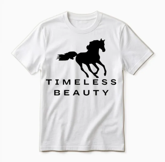 Arabian Horse Lovers Gift Unisex T-Shirt in White