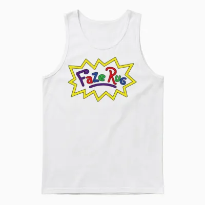 Faze Rug Hoodie Unisex Merch for Women Men Teen Unisex Tank Top - White