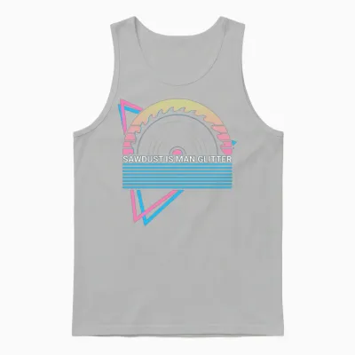 Funny Carpenter Carpentry Retro Unisex Tank Top - Ash