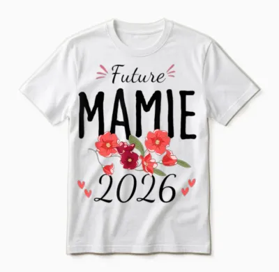 Future Granny 2026 Announcement Pregnancy Grandma Unisex T-Shirt - White