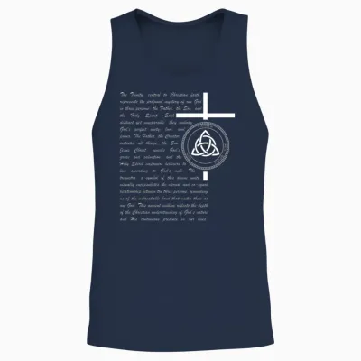 The Holy Trinity Unisex Tank Top - Navy