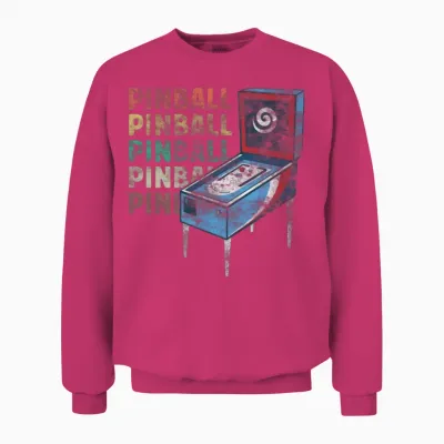 Retro Pinball Machine Unisex Sweatshirt - Heliconia