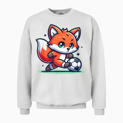 Adorable Renard Foot Enfant Mignon Unisex Sweatshirt - White