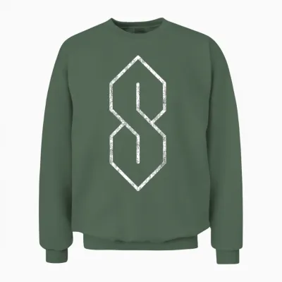 Vintage the Cool S 90s Pop Culture Unisex Sweatshirt - Military Green