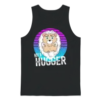 Not a Hugger Unisex Tank Top - Black – 1