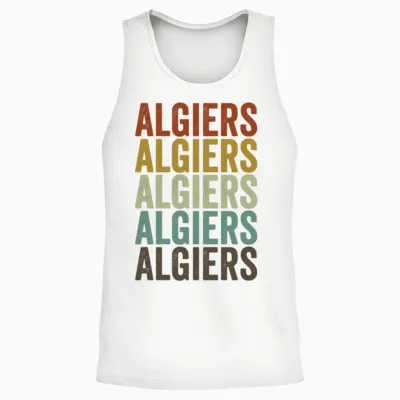 Algiers Algeria Retro Vintage Unisex Tank Top - White