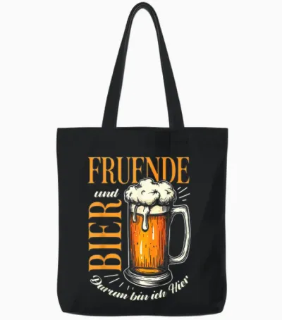 Freunde Bier Vatertag Lustig Saufen Kneipe Spaß Papa Männer Tote Bags - Black