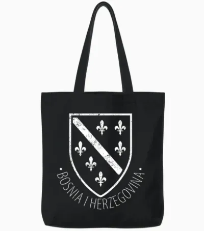 Bosnien Herzegowina Bosnisch Reisend Herzegowinisch National Tote Bags - Black