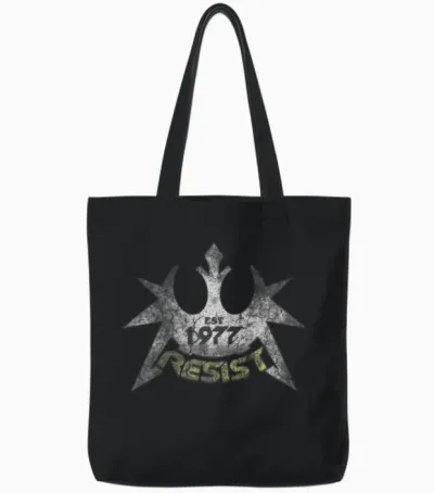 Resist 77 Tote Bags - Black